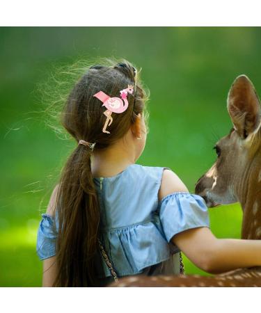 Amosfun Pink Flamingo Hair Clips - Cute Hair Accessories for Girls Toddlers & Teens - International Shipping Available - Buy Online on GoSupps.com