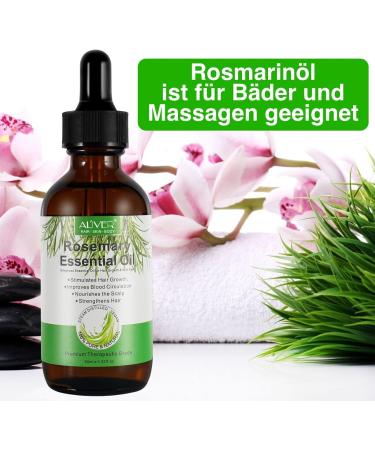 P-Beauty Rosemary Oil | Essential Oil for Hair Growth | Bio & Vegan | Pure Quality | 60ml | Ideal for Scalp Hair & Massage - Buy Online on GoSupps.com