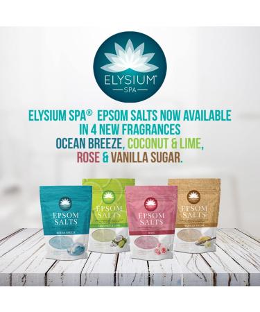 Elysium Spa Natural Rose Epsom Bath Salts - Relax and Rejuvenate with the Healing Power of Rose - Buy Online on GoSupps.com