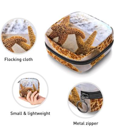 Period Bag Sanitary Napkin Storage Pouch - Starfish Beach Landscape Color3579 - Buy Online on GoSupps.com