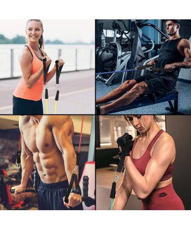 Resistance Bands Exercise Bands Resistance Bands for Working Out Work Out Bands with Handles for Men and Women Fitness Strength Training Home Gym Equipment (Assorted) - Buy Online on GoSupps.com