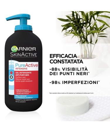 Naturals Garnier PureActive Intense 3 in 1 Anti-Blackheads Serum - 200ml | Buy Online Fast International Shipping - Buy Online on GoSupps.com