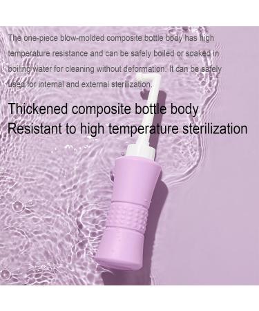 Brigtviee 500ml Peri Bottle - Portable Bidet for Intimate & Vaginal Shower | Travel Bidet with 75 Nozzle & Bags | Best Handheld Toilet Sprayer - Buy Online on GoSupps.com