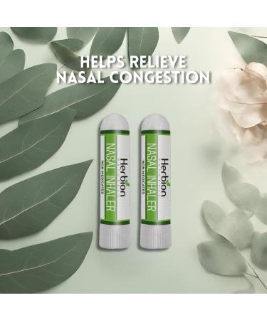 Herbion Naturals Nasal Inhaler - Natural Relief for Congestion & Sinus Pressure | Non-Medicated Essential Oils | 12 Count | 2-Pack - Shop Internationally - Buy Online on GoSupps.com