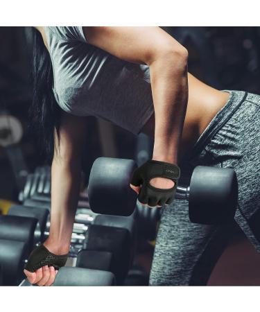 RYMNT Minimal Weight Lifting Gloves with Full Palm Protection - Black Small/XS - For Men & Women - Grip Pads for Gym Workout - Buy Online on GoSupps.com