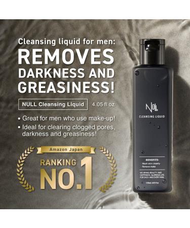 NULL Face Wash for Men | Cleansing Water & Liquid Cleanser - 4.05 fl oz | International Shipping Available - Buy Online on GoSupps.com