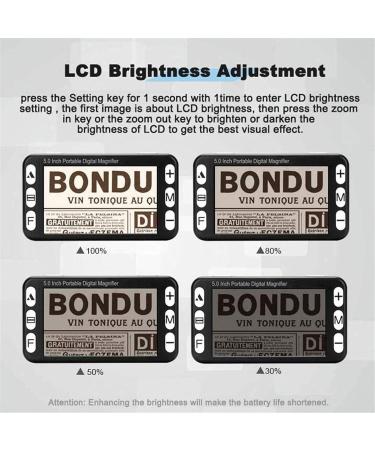 Electronic Reading Aid Digital Magnifier Digital HD - 5" Portable Video Magnifier 4x-32x-for Support Output to TV Best Gift for Low Vision - Buy Online on GoSupps.com