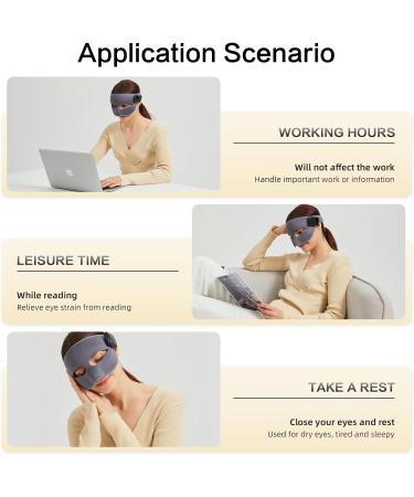 Sinus Heated Face Mask - Extra Large Eye Mask with 3 Temperature & 4 Timer Settings for Migraine Relief Eye Fatigue & Sinus Discomfort - International Shipping Available - Buy Online on GoSupps.com
