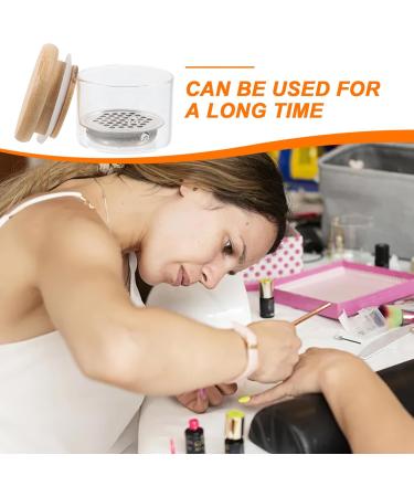 FOMIYES Manicure Nail Dish Cup Nail Liquid Holder Glass Nail Dish Cup Nail Dappen Dish with Lid and Stainless Steel Mesh Manicure Tools - Buy Online on GoSupps.com
