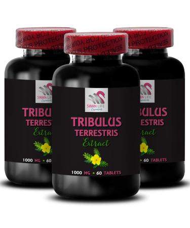 Natural Power Surge - TRIBULUS TERRESTRIS EXTRACTS - Dynamic Strength Formula Pure Energy Support Active Body Boost Daily Muscle Recovery Plant-Based Power Physical Stamina 3 Bottles 180 Tablets