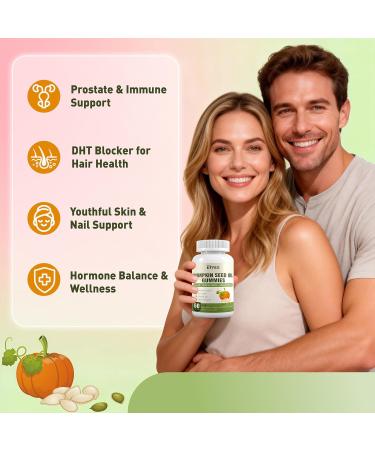 Elysx Cold Pressed Pumpkin Seed Oil with Saw Palmetto Gummies, DHT Blocker Supplement for Women & Men, with Biotin, Hair and Skin Health, Vegan, Sugar Free, Mixed Berry Flavor, 60 Ct - Buy Online on GoSupps.com