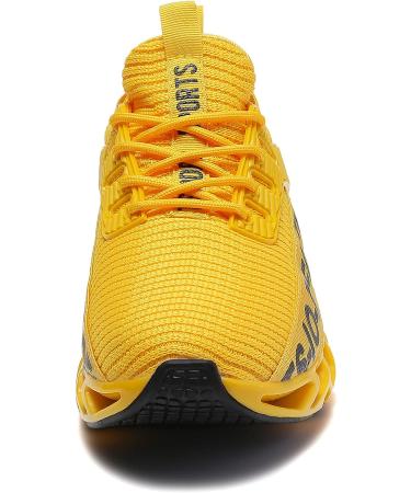 TSIODFO Men's Yellow Running Shoes | Athletic Walking Sneakers Size 11 - Buy Online on GoSupps.com