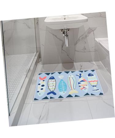 STOBAZA Water Absorbent Bath Mat Water Absorbing Bath Mat Floor Mat Carpet Absorb Water Shower Mat - Buy Online on GoSupps.com