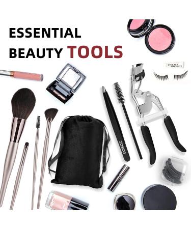 Premium Eyelash Curler with Comb - Fits All Eye Shapes Long-Lasting Natural Curls for Women - Perfect Makeup Gift (Black - Buy Online on GoSupps.com