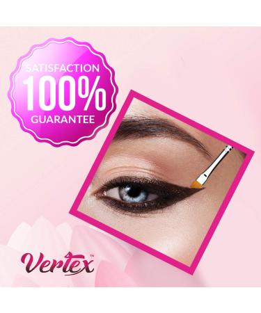 4-Piece Eyeliner Brush Set for Pencil, Liquid, and Gel liners - Winged Makeup Brushes with Angled Bristles for Perfect Cat Eye, Waterproof and Smudge-proof - Buy Online on GoSupps.com