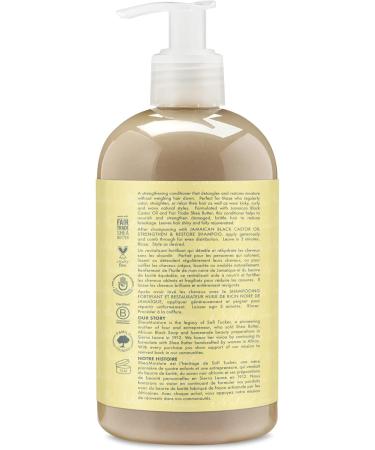 SheaMoisture Jamaican Black Castor Oil Strengthen & Restore Leave-in Conditioner | Conditioner (Restorative Formula) 340 ml + 384 ml Castor Oil + Conditioner Peppermint and Apple - Buy Online on GoSupps.com