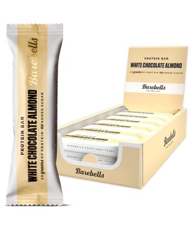 Barebells Protein Bars | 20g protein low carb chocolate bars | after workout low calorie snacks 12 x 55g (White Chocolate Almond)