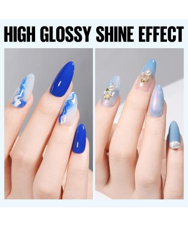 TOMICCA Gel Nail Glue Set - Super Strong Brush On Nail Glue & No Wipe Top Coat Kit for Acrylic Nails - UV/LED Lamp Cure Required - 2PCS 8ml Nail Glue & Top Coat - Buy Online on GoSupps.com