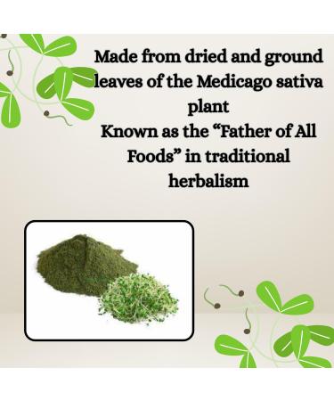 Essencea Alfalfa Powder 2lb | Green Superfood Leaf Powder | Gluten-Free Non-GMO Vegan | Rich in Fiber | Ideal for Smoothies Juices Shakes & Daily Nutrition - Buy Online on GoSupps.com