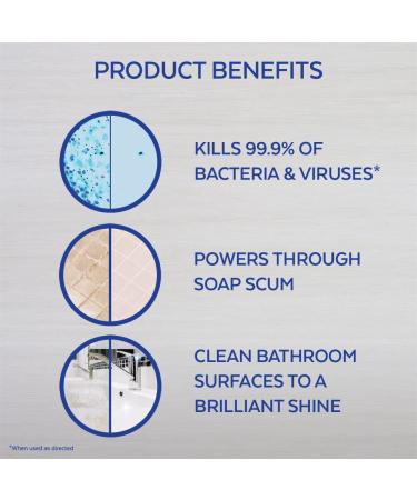 Lysol Power Bathroom Cleaner Spray 132oz - Pack of 6 (22oz each) - Buy Online on GoSupps.com