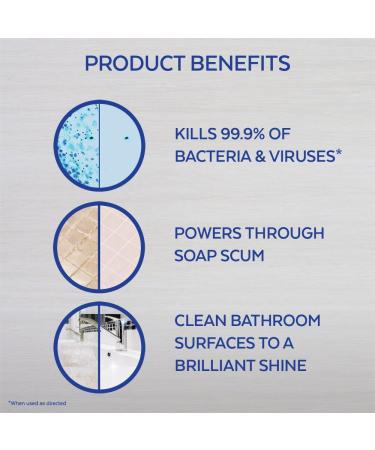 Lysol Power Bathroom Cleaner Spray 28oz - Deep Cleaning Formula - Buy Online on GoSupps.com