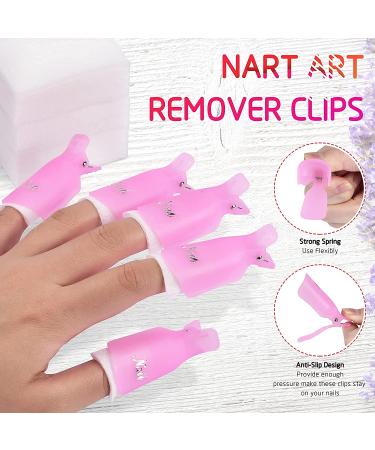 TsMADDTs Acrylic Nail Soak Off Clips - 30pcs Reusable Gel Nail Polish Remover Clips in Pink, Purple, White | Nail Clips for Polish Removal - Buy Online on GoSupps.com