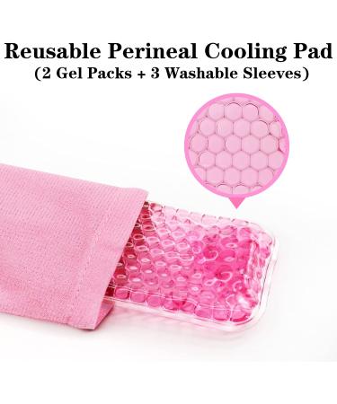Perineal Cooling Pad for Postpartum Pain Relief - 2 Cold Packs with Washable Sleeves, Hot & Cold Therapy for Women After Pregnancy - Buy Online on GoSupps.com