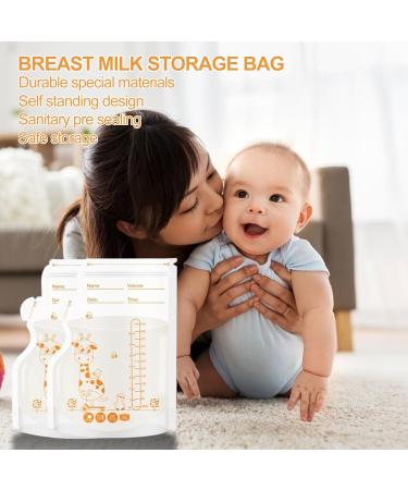 Breast Milk Bags for Freezing - 250ml Storage Bags (60PCs) | Durable & Leak-Proof Breast Milk Storage - Buy Online on GoSupps.com