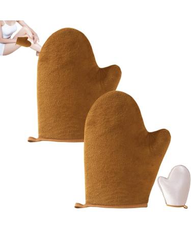2 Pi ces Applicateur Autobronzant - Gants Applicateurs De Bronzage Flocage Traitement SPA De Bronzage Selfs Tan Mitt Sunless Glove Applicator R utilisable Pour Huile Bronzante Creme Lotion