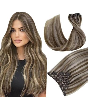 Hetto clip extensions real hair ombre extensions clip in real hair remy black with silver clip extensions hair recovery balayage black with silver #1b/silver/1b 40cm 120g 30 cm 2-3 #p10/613 brown