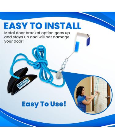 RangeMaster BlueRanger Shoulder Pulley with Patient Guide  Aids Recovery and Rehabilitation  Helps Enhance Pain Free Range of Motion  Adjustable  Metal Bracket Door Attachment Metal Bracket Door Attachment Blue - Buy Online on GoSupps.com