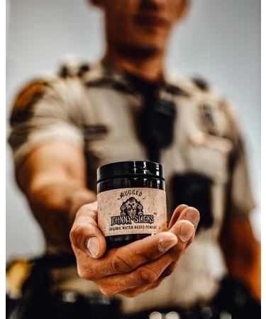 Johnny Slicks Rugged Strong Hold Water Based Hair Pomade - 4oz - Promotes Healthy Hair Growth and Hydrates Dry Skin - Men's Grooming Essential - Buy Online on GoSupps.com