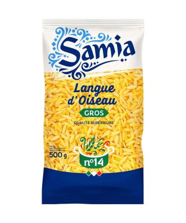 AUCHAN Pack of 3 units *** SAMIA Risone Pasta No. 14 500g