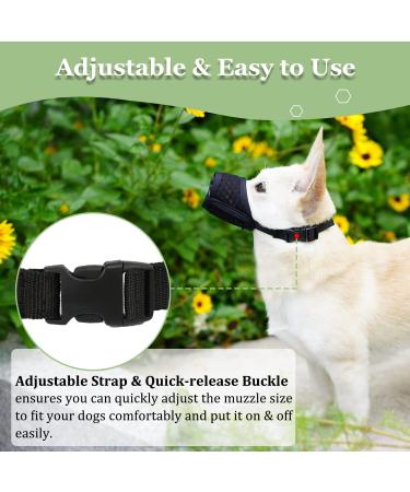 Breathable Dog Muzzle for XXS to XXL - Adjustable Anti-Bite Muzzle for Chihuahua Beagle & Golden Retriever - Comfortable & Safe for Drinking - Buy Online on GoSupps.com
