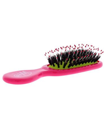 Wet Brush Mini Shine Enhancer Detangler with Boar Bristles - Pink Yellow Travel Comb for All Hair Types - Buy Online on GoSupps.com