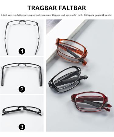 Buy Lanomi Foldable Reading Glasses for Men & Women - Mini Compact Anti Blue Light Glasses - TR90 Lightweight with Case - 4.0 Diopters - International Shipping - Buy Online on GoSupps.com