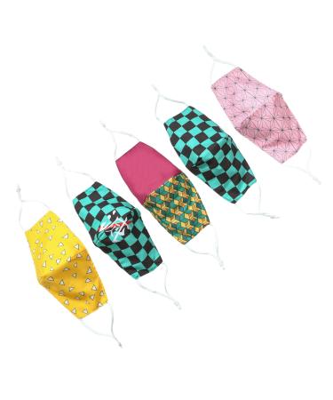 Unisex Adult Fashion Breathable Cotton Mask Outdoor Sports Dustproof Mask Adjustable Ear-Mounted Repetitive Washing Mask 5-Color Packaging