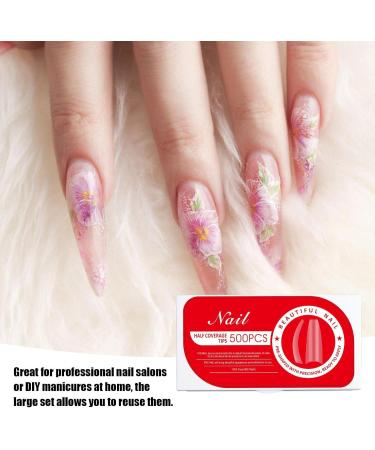 Nail Extension Kit Artificial Gel Extension Nails for Women | Fake Nail Kit Matte Nail Tips Frosted for Manicure Salon 02 - Buy Online on GoSupps.com