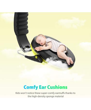 Dr.meter Children Noise Protection Headphones SNR 27dB - Ear Protection Earmuffs for School, Drum Kit, Autism - Yellow - Buy Online on GoSupps.com
