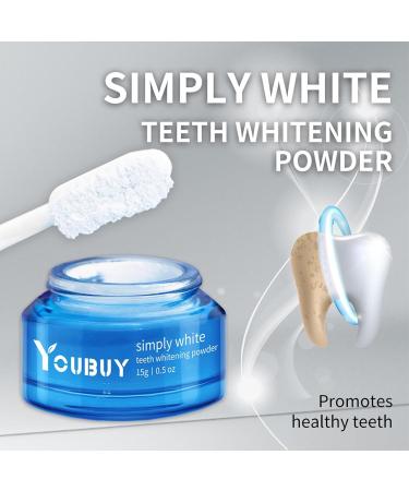 YOUBUY Teeth Whitening Powder Natural Teeth Whitening Powder Instant Whitening and Stain Removal Toothpaste Whitening Powder(1PC) - Buy Online on GoSupps.com