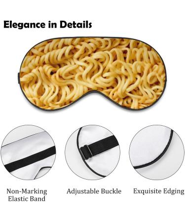 Realistic Instant Noodles Ramen Sleep Mask | Funny Eye Cover for Sleeping | Adjustable Strap | Blocks Light | Perfect for Night Travel and Nap | Men Women - Buy Online on GoSupps.com