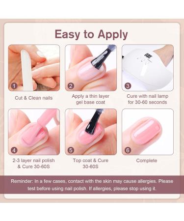 Shining She Gel Nail Polish Set - 6 Neutral Nude Colors - Soak-Off UV/LED Formula - Perfect Gift for Nail Art Enthusiasts - 8ML - Buy Online on GoSupps.com