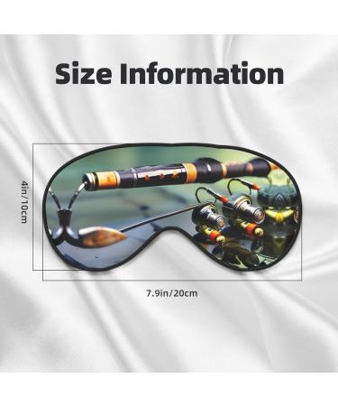 Fishing Rod Print Double-Sided Eye Mask Soft and Light Blocking for Enhancing Sleep Quality - Buy Online on GoSupps.com
