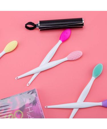 LUTER 6pcs Silicone Exfoliating Lip Brush | Double-Sided Cleaning Tool for Smooth Skin | Assorted Colors - Buy Online on GoSupps.com