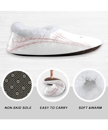 Mnsruu Bonjour Paris Eiffel Tower Bicycle Slippers - Comfortable Multicolor Bedroom Shoes (UK10-11) | International Shipping Available - Buy Online on GoSupps.com