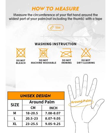 Trendoux Waterproof Winter Gloves for Men & Women - Thermal Touchscreen Cycling Running Skiing - Warm 3M Thinsulate Black - Buy Online on GoSupps.com