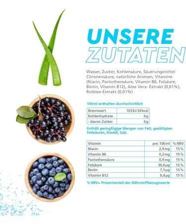 Kings Drink. 4 EVER - Vitamin drink with aloe vera and red clover. Blueberry Aronia.. 24 x 250 ml. SEED FREE - Buy Online on GoSupps.com