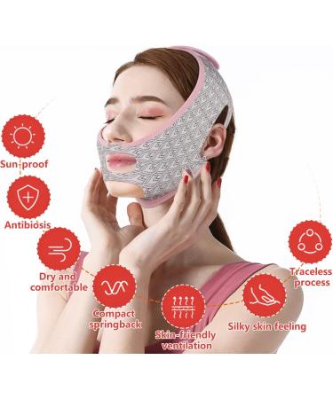 LALASTYLE Beauty Face Sculpting Sleep Mask Reusable V Shaped Slimming Face Mask Double Chin Reducer Shrinking Double Chin Mask Firming Face Lifting Belt for Women (1PCS) - Buy Online on GoSupps.com