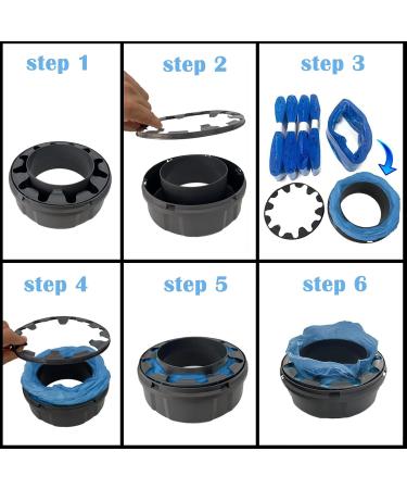 HUPIRCT 6 Series Pack Diaper Pail Cassettes | Superior Sealing & Toughness | Compatible with All Diapers & Cat Lines - International Shipping Available - Buy Online on GoSupps.com