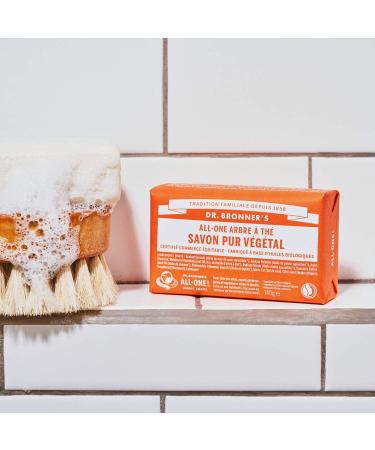  Dr. Bronner's Dr. Bronner's Tea Tree Soap Bar 140g - Buy Online on GoSupps.com
